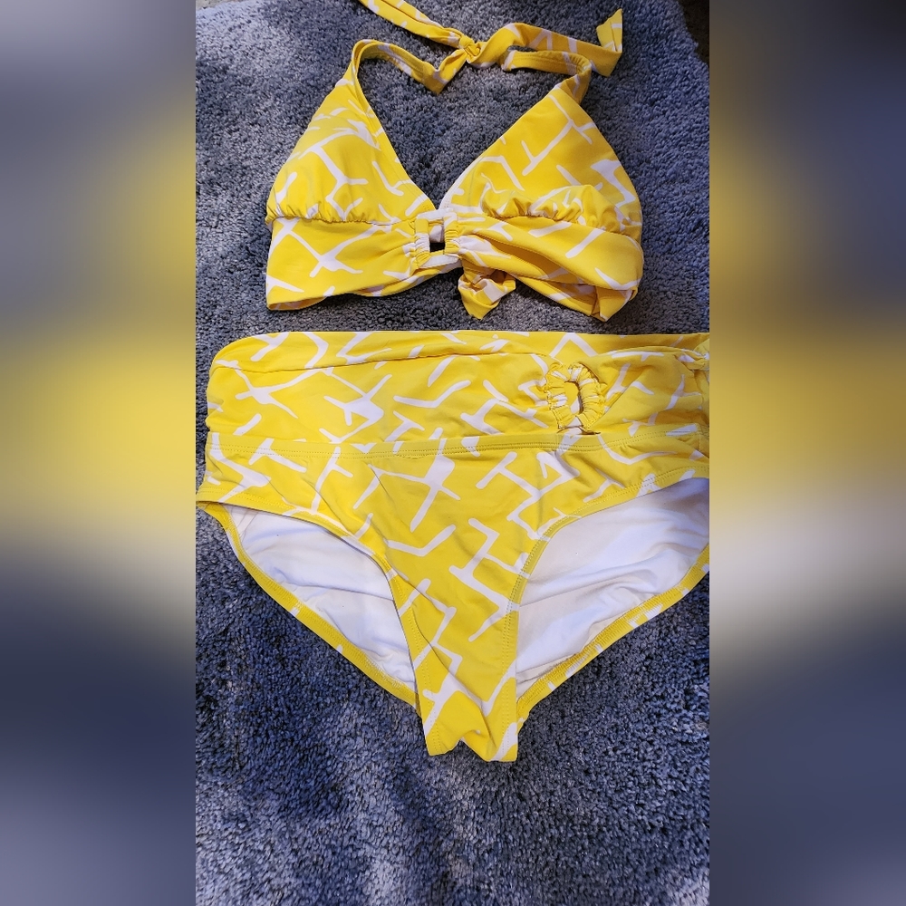 Jantzen Yellow Bikini, Size 12